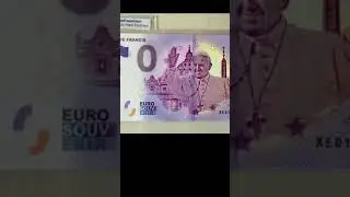 0&euro; Vatikanstadt ⚜️ Euro Souvenirs ⚜️ Null Euro Schein