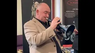 James Morrison tests the ZO Next Generation plastic flugelhorn