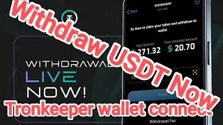 Tron keeper withdraw | Gas fees| tronkeeper airdrop| wallet connect on tronkeeper