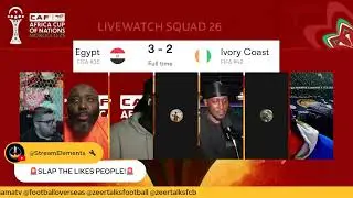 Egypt 🇪🇬 vs Ivory Coast 🇨🇮  LIVE AFCON WATCHALONG