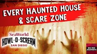 HOWL-O-SCREAM 2022 - Every Haunted House & Scare Zone | OPENING NIGHT - SeaWorld San Diego