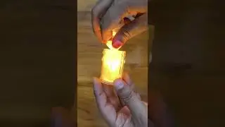 Crystal Transparent LED T-Light Candles ✨ | Battery Operated Decorative Lights for Home & Events