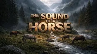 the sound of a horse/horses/fog/river/mountains