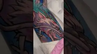 Haku the Dragon from Spirited Away..#animetattoo #animetattooartist #ghibli #anime #studioghibli