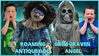 Grim Graven Angel and Roaming Antique Doll Spirit Halloween | Spirit Halloween Throwback Thursday