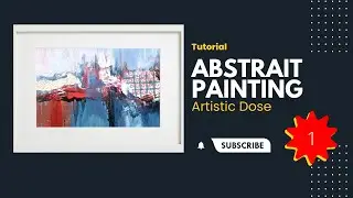 Abstract painting for beginners/demonstration collage