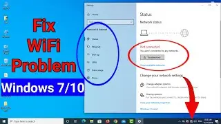 Fix Wi-Fi Problem in Windows 7,10 | WiFi Icon Not Showing in Windows 2025-26 | Tips&Tricks