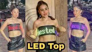 Urfi Javed LED Outfit, Urfi Javed Sparks In 'LED Display Top On Mumbai Streets