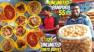 Unlimited Chats Buffet & Unlimited Panipoori | Mata Rani Chats | Tamil Food Review