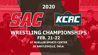 2020 125-pound KCAC-SAC men's wrestling championships final