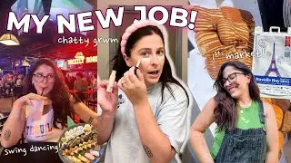 I'M A WEDDING PLANNER (!!!) a new job chatty grwm, going swing dancing, & a market in Denver