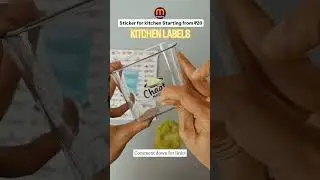 Meesho cute finds Kitchen Labels 🏷️ #viralshort #meesho #meeshokitchenfinds #meeshokitchentools