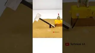 Automatic Hammer Machine &bull; Gear Motor #dcmotor #youtubeshorts #gearmotor #dcmotorproject