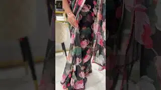 Floral Printed Pattern Georgette Saree
