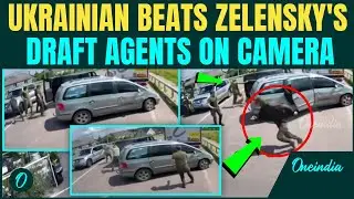 Ukraine Most Shocking VIDEO: Ukrainian Citizen Rains Blows On Zelensky Military Agents in Viral Clip