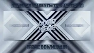 Houssem Designer | Template Header Twitter Abstract 2019 | Free Download