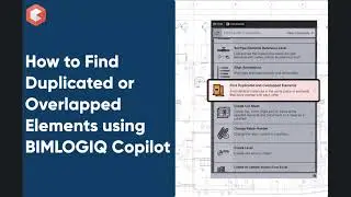 How to find duplicated and overlapping elements in Revit using BIMLOGIQ Copilot