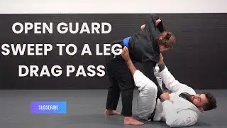 Open Guard Sweep To A Leg Drag Pass | Strategic Academy