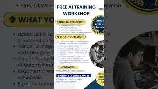 Free AI training with certification included . Sign up by joining Flowealth academy via telegram