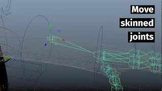 How to move skinned joints in Maya