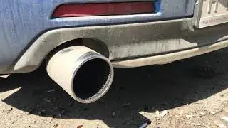 пламегаситель MG-Race мазда 3 вместо стокового + увеличена труба