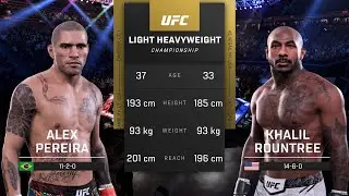 UFC 307: Alex Pereira vs Khalil Rountree | FULL FIGHT (PS5) - UFC 5