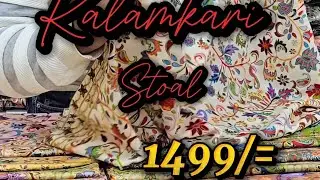 Kalamkari Stoal beat my price #kalamkari #stoal