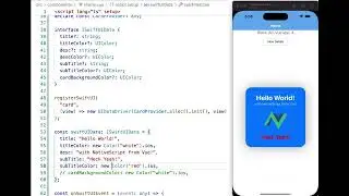 DEMO Mobile App với  NativeScript + Vue3 + SwiftUI