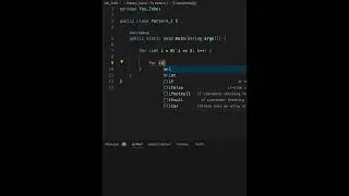 Java nested loop pattern. #shorts