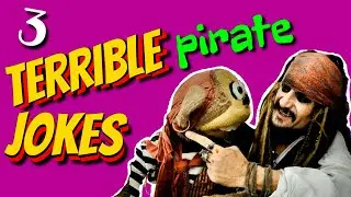 3 of the WORST pirate jokes ever with Capt'n Jack and Maynard the talking monkey - kid friendly!