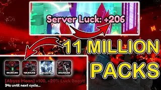 11 МИЛЛИОНОВ наборов на *НОВОЙ* Abyss Moon НА СЕРВЕРЕ С 200 УДАЧАМИ — Anime Card Clash