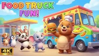 Baby Bear Food Truck 🍔🚐 | Cooking Burger Omelet & Pizza | Funny Kids Cartoon Story