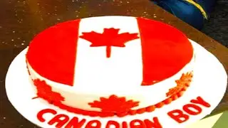 Canada 🇨🇦 flag cake design// how to make Canada flag cake design🇨🇦🇨🇦(cake bite)
