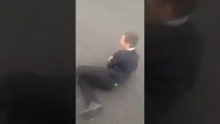 Kids first time on pogo-stick  (Gone Wrong)