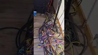 Studio Cabling...ugh!  #recordingstudio #mixing #musicproduction #diystudio #analogrecording