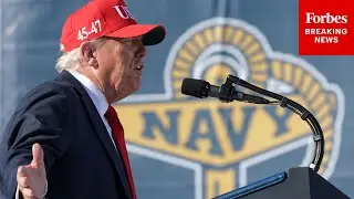 Trump Says He's Close To Resolving Israel-Hamas Conflict During Remarks To U.S. Navy Service-Members