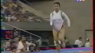 Tanya MASLARSKA (BUL) vault - 1992 Olympics Barcelona Team Optionals
