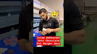 🤤 Islam Makhachev Eats Chocolate For Weight Gain #ufc #mma #islammakhachev