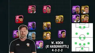 Review Gameplay MANAGER FORMASI 4 GELANDANG! W. KOCH (R HASENHUTTL) 4-2-2-2 | PES 2021 MOBILE
