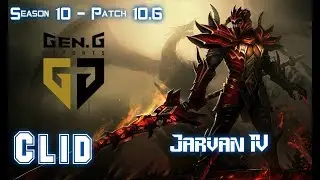 Gen Clid JARVAN IV vs LEE SIN Jungle - Patch 10.6 KR Ranked