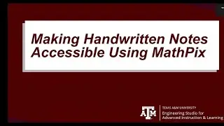 Making Handwritten Notes Accessible