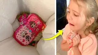 7 year old girl throws a gift into bin, and her mother imparts her a lesson