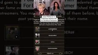 Jason REACTS To Pokimane VOTES Him For Breakout Streamer #pokimane #jasontheween