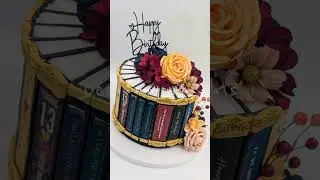 Is it cake? Or Books? fabulous Book cake illusion design by designed Delights