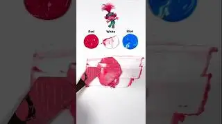 ?Trolls Characters as Paint Colors | Satisfying Color Mixing #artvaibe #ytshorts #colormixing