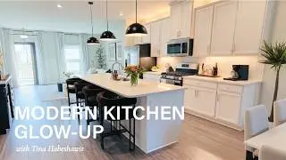 Modern Kitchen Glow-Up ✨ New Velvet Counter Stools Installed (Before &rarr; After)