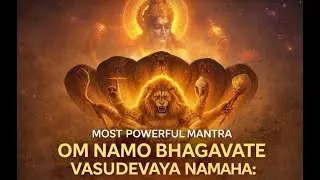 OM NAMO BHAGAVATE VASUDEVAYA NAMAHA II popular divine Vishnu ji mantra II 108 times daily .