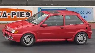 AWD Cosworth YB Ford Fiesta at Santa Pod Raceway