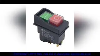 Waterproof IP55 Push Button Electromagnetic Switch 4 Pin AC250V 16A Magnetic Starter Power Tool Safe