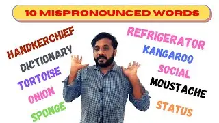 10 Common Mispronounced Words|Jazzy English
